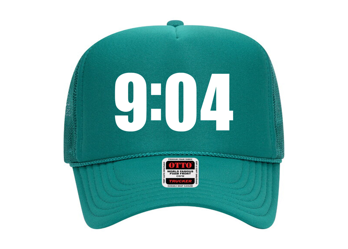 9:04 Hat Jade on White Trucker Hat